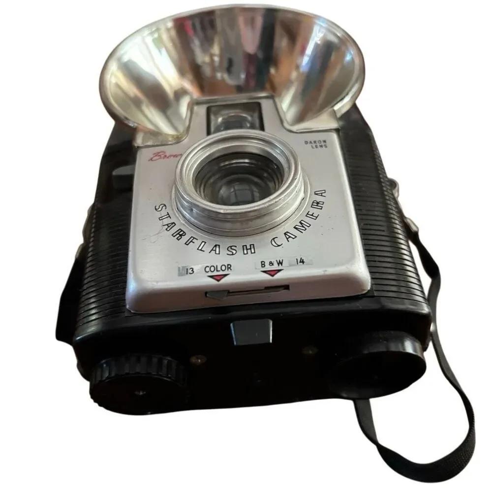 Kodak Brownie Starflash No. 24 127 Film Camera With Box *Untested*